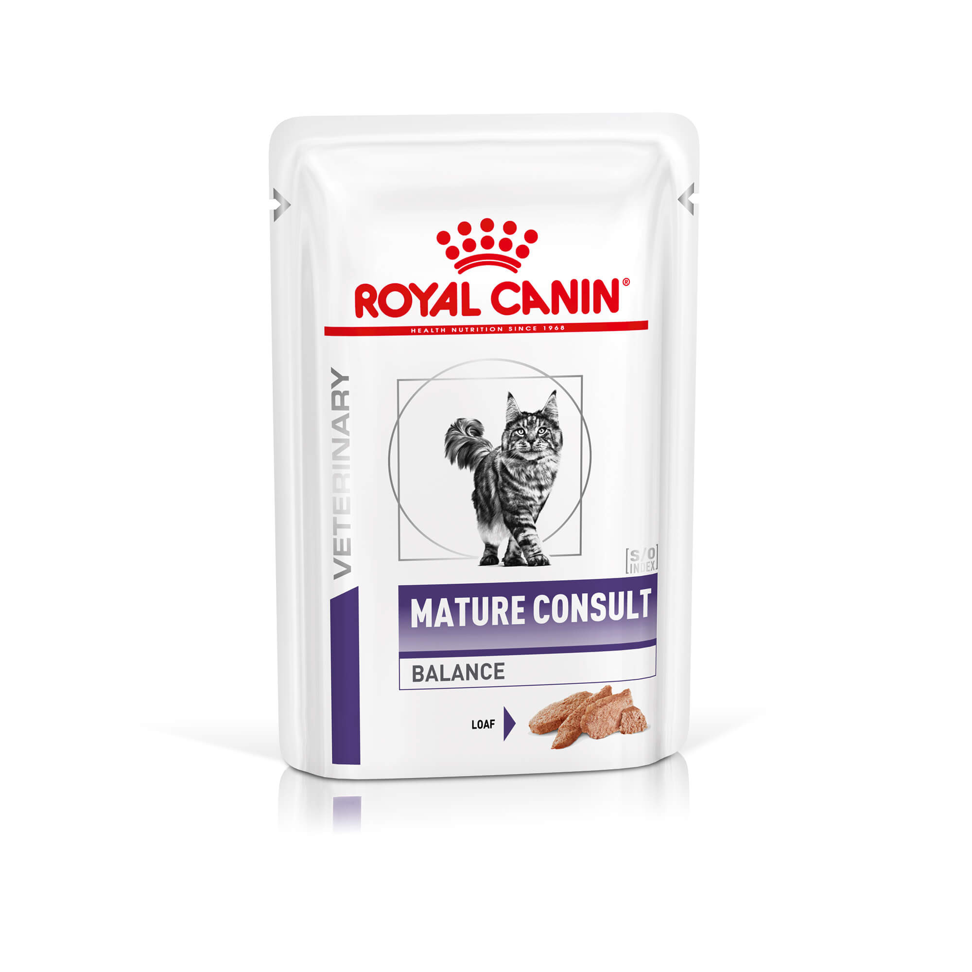 Royal Canin Veterinary Mature Consult Balance Loaf pâtée pour chat (85 gr)