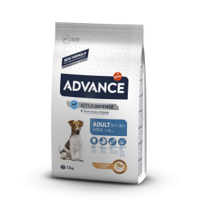 Advance Mini Adult au poulet et riz pour chien 2 x 7 kg