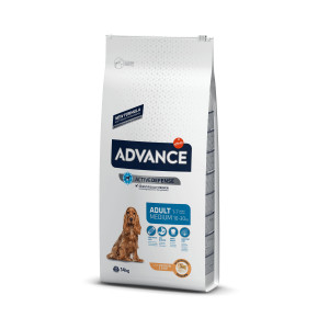 Advance Medium Adult au poulet et riz pour chien 2 x 14 kg
