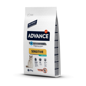 Advance Sterilized Sensitive High Protein au saumon pour chat 10 kg