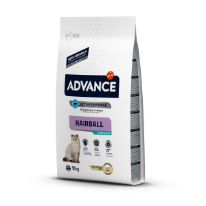 Advance Sterilized High Protein Hairball pour chat 10 kg