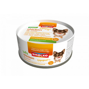Smølke Soft Paté au poulet pour chien 24 x 125 g