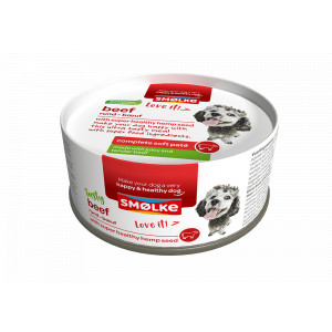 smølke soft paté au bœuf pour chien 2 x (24 x 125 g)