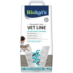 Biokat's Diamond Care Vet Line Attracting & Calming litière pour chat 2 x 10 litres