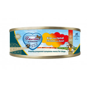 renske poulet avec boeuf pâtée pour chien sans céréales(boîte 95 gr) 1 x 24 pièces