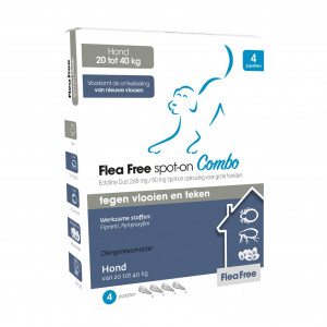 Flea Free Ectoline Duo Hond voor honden van 20 tot 40 kg