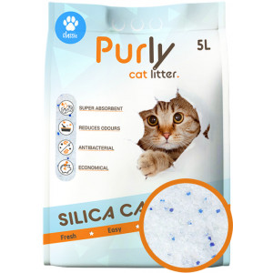 Litière de silice Purly Pack découverte pour chat toutes les senteurs (3 x 5 Litres)
