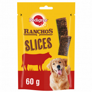 Pedigree Ranchos Lamelles de porc friandises pour chien (60 g) 8 pièces