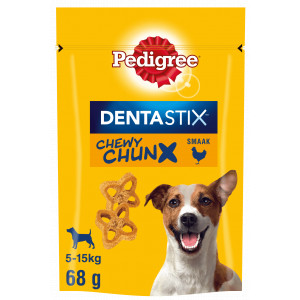 Pedigree Dentastix Chewy Chunx soins dentaires mini friandises au goût de poulet pour chien (68 g) 3 pièces