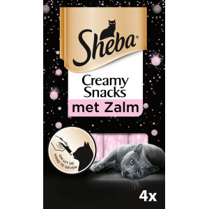 Sheba Creamy Snacks au saumon pour chat (4 pcs) Par 2 unités
