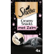 Sheba Creamy Snacks au saumon pour chat (4 pcs)