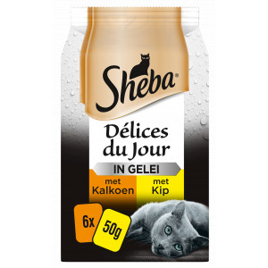 Sheba Délices du Jour à la volaille en gelée pour chat (6 x 50 g) 18 x 50 g