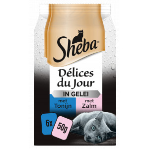 Sheba Délices du Jour au poisson en gelée pour chat (6 x 50 g) Par 3 unités