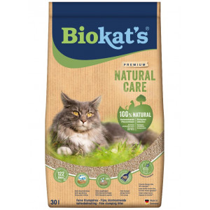 Biokat's Natural Care litière agglomérante pour chat 30 litres