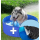 Piscine avec housse de protection pour chien 30 cm de haut