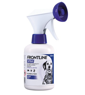 Frontline Spray - pompe manuelle anti-puces et anti-tiques pour chien et chat