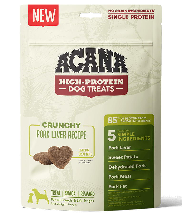 Image de 1 paquet Acana High-Protein friandises au foie de porc pour chien