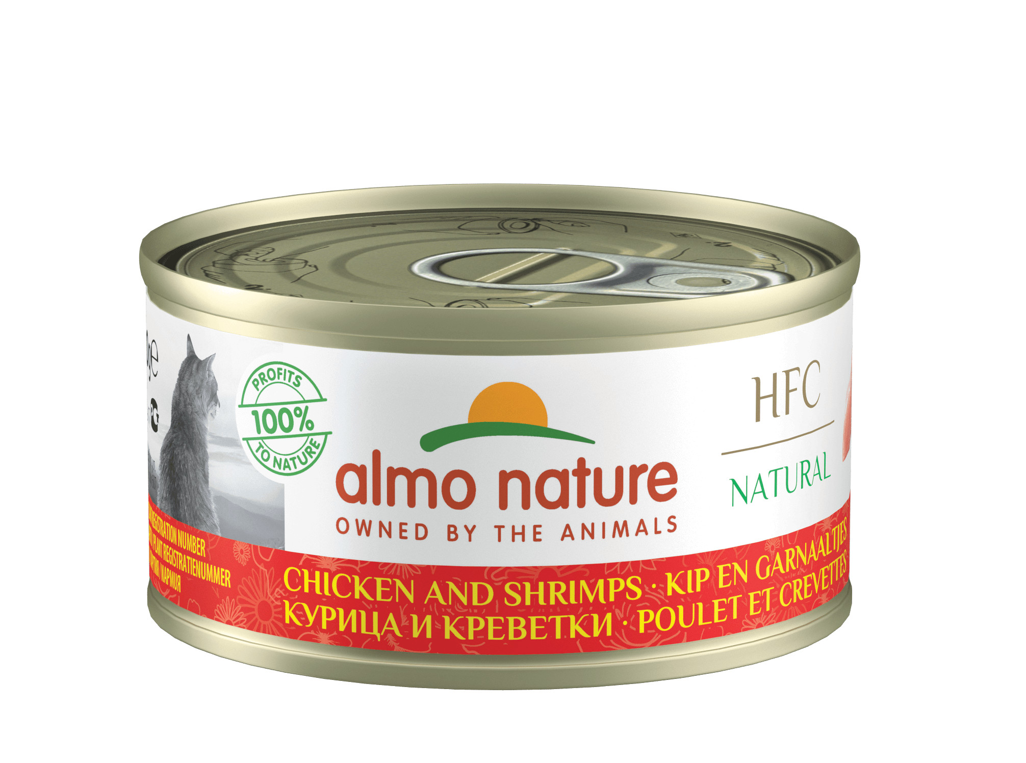 Almo Nature HFC Natural poulet et crevettes pour chat
