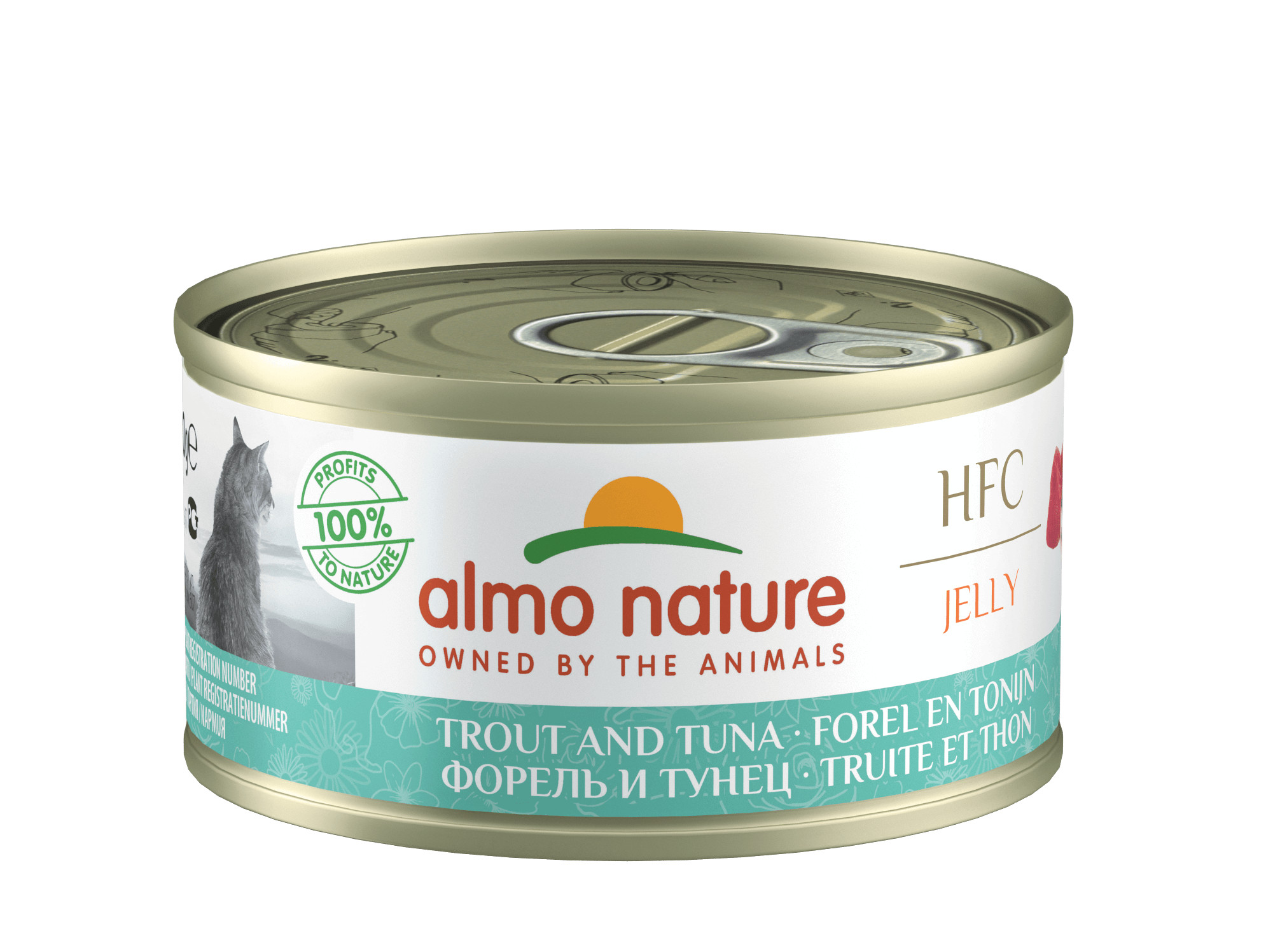 Almo Nature HFC Jelly thon et truite pour chat (70 g)