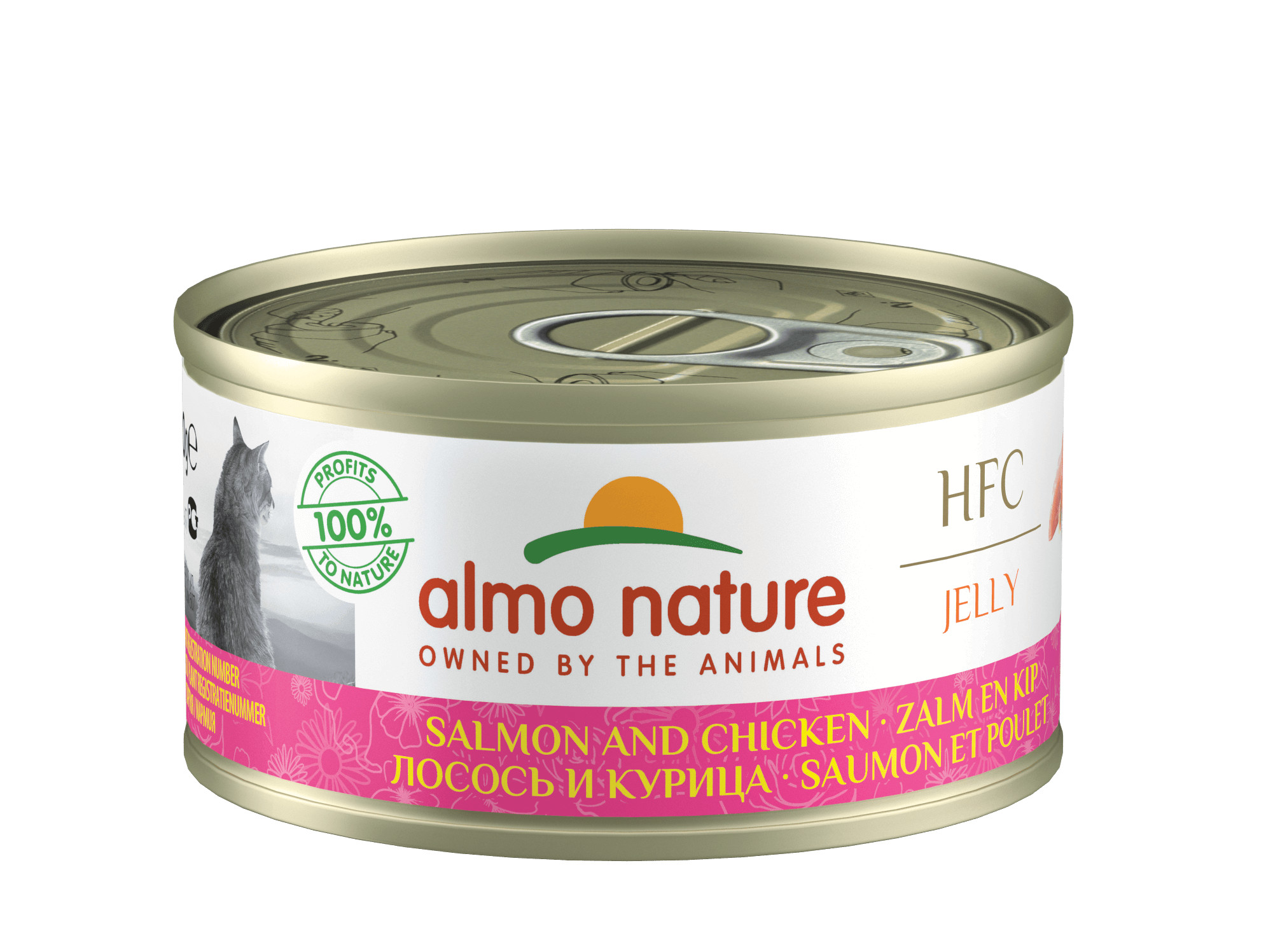 Almo Nature HFC Jelly Saumon et Poulet pour chat
