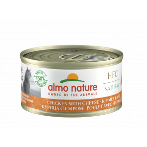 Almo Nature Natural pâtée pour chat au poulet et fromage (70 g)