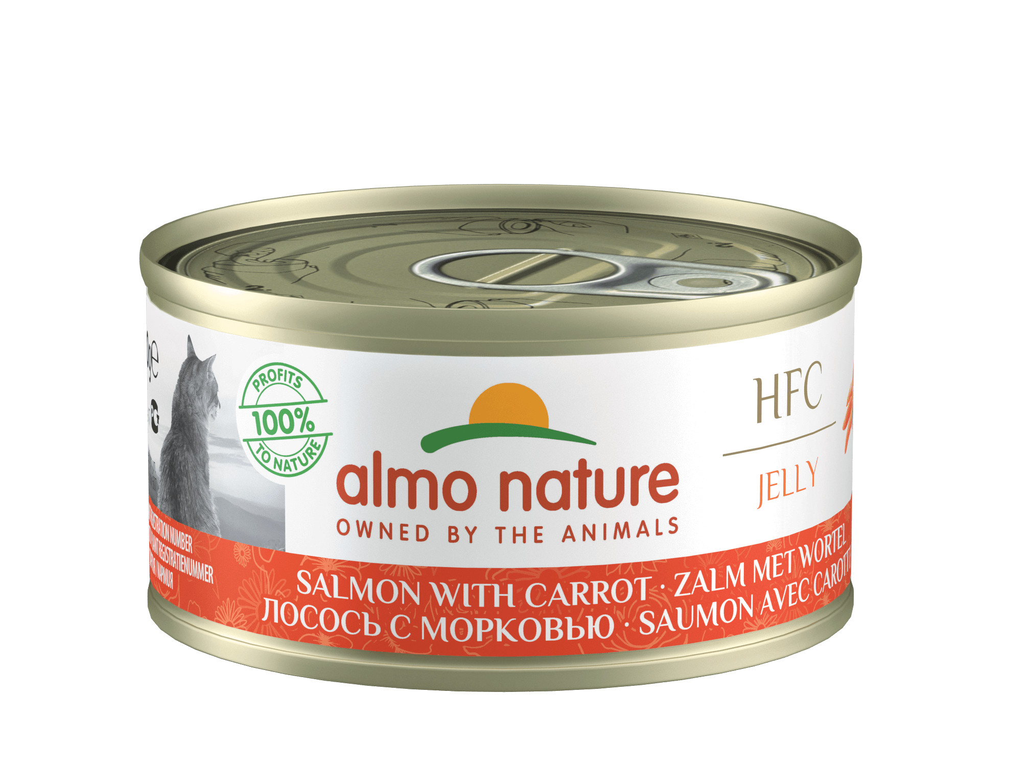 Almo Nature HFC Jelly au saumon et carottes pour chat