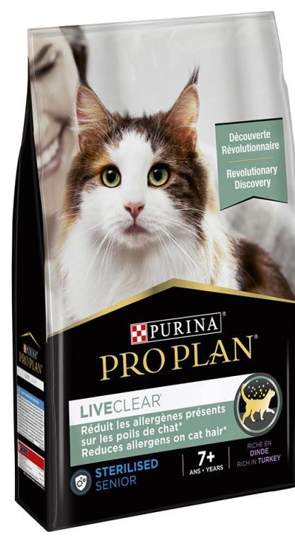 Pro Plan LiveClear Sterilised Adult 7+ met kalkoen kattenvoer