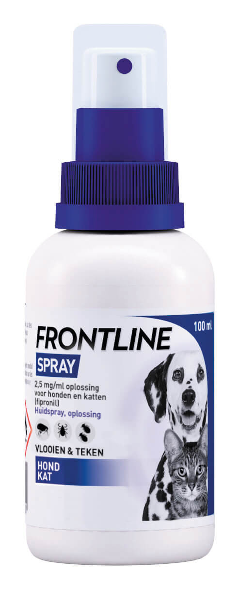 Frontline Spray - pompe manuelle anti-puces et anti-tiques pour chien et chat