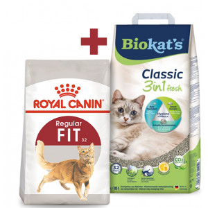 Royal Canin Kattenvoer + 10 Kg Biokat Kattengrit Combi Aanbieding