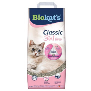 Biokat's Classic fresh 3in1 Senteur Talc litière pour chat 10 litres