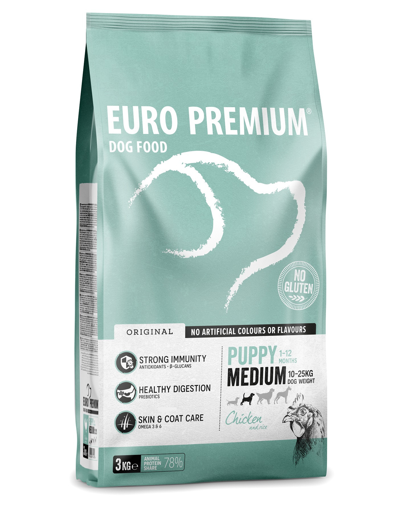 Euro Premium Puppy Medium au poulet et riz pour chiot