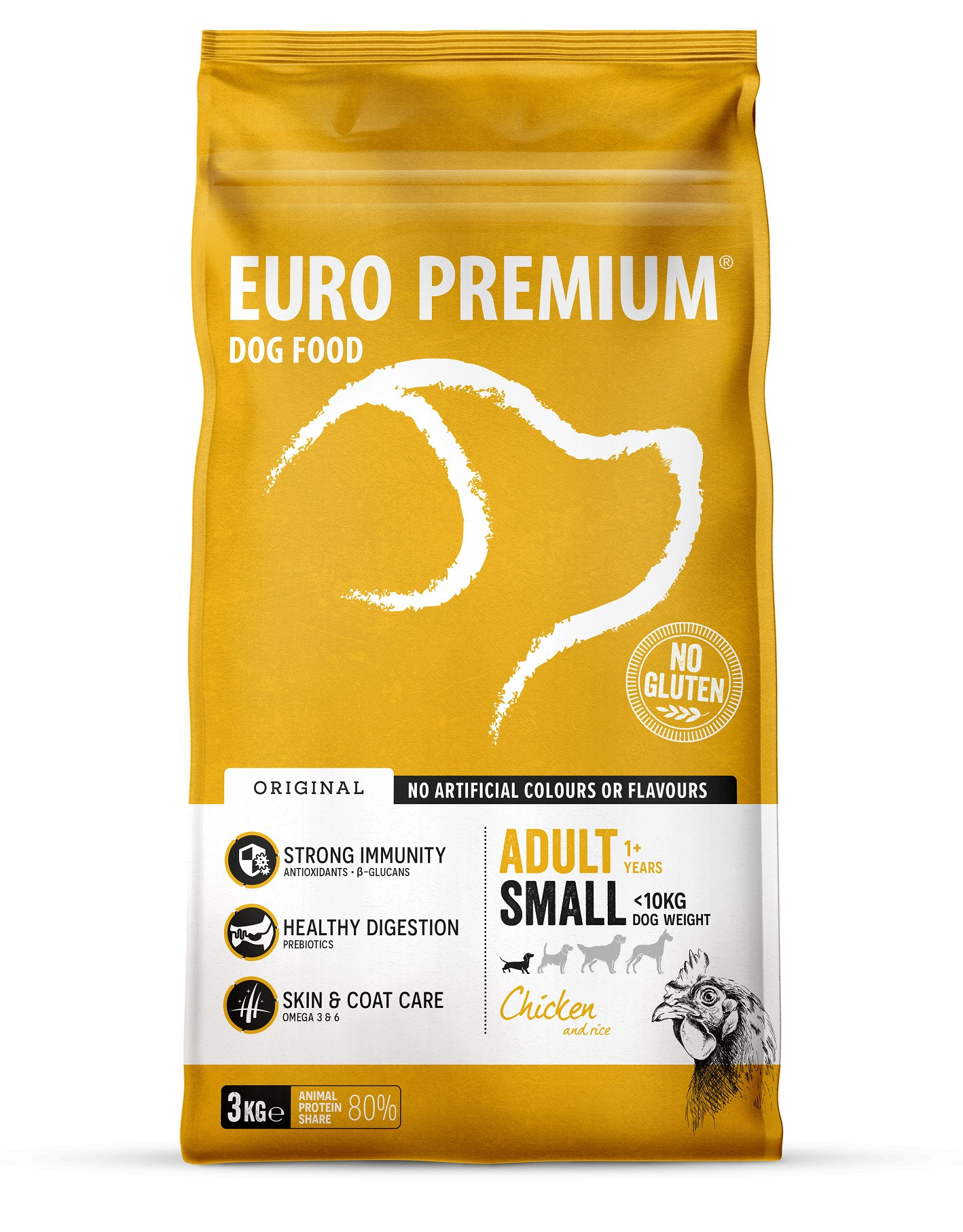 Euro Premium Adult Small au poulet et riz pour chien