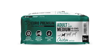 Euro Premium Adult Medium au poulet riz pour chien