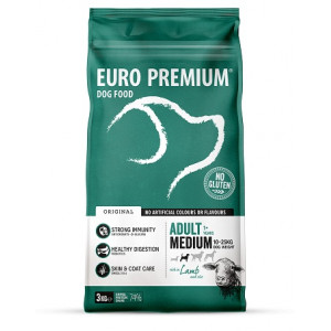 Euro Premium Adult Medium à l'agneau & riz pour chien