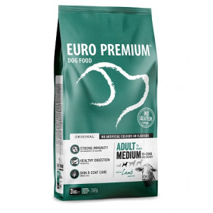 Euro Premium Adult Medium à l'agneau & riz pour chien