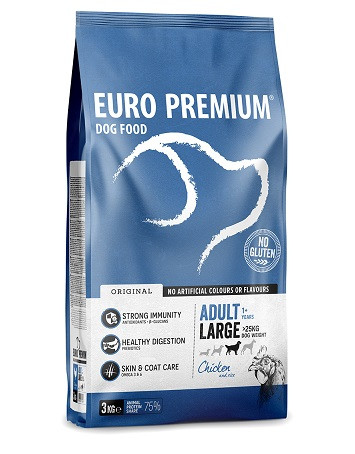 Euro Premium Adult Large au poulet & riz pour chien