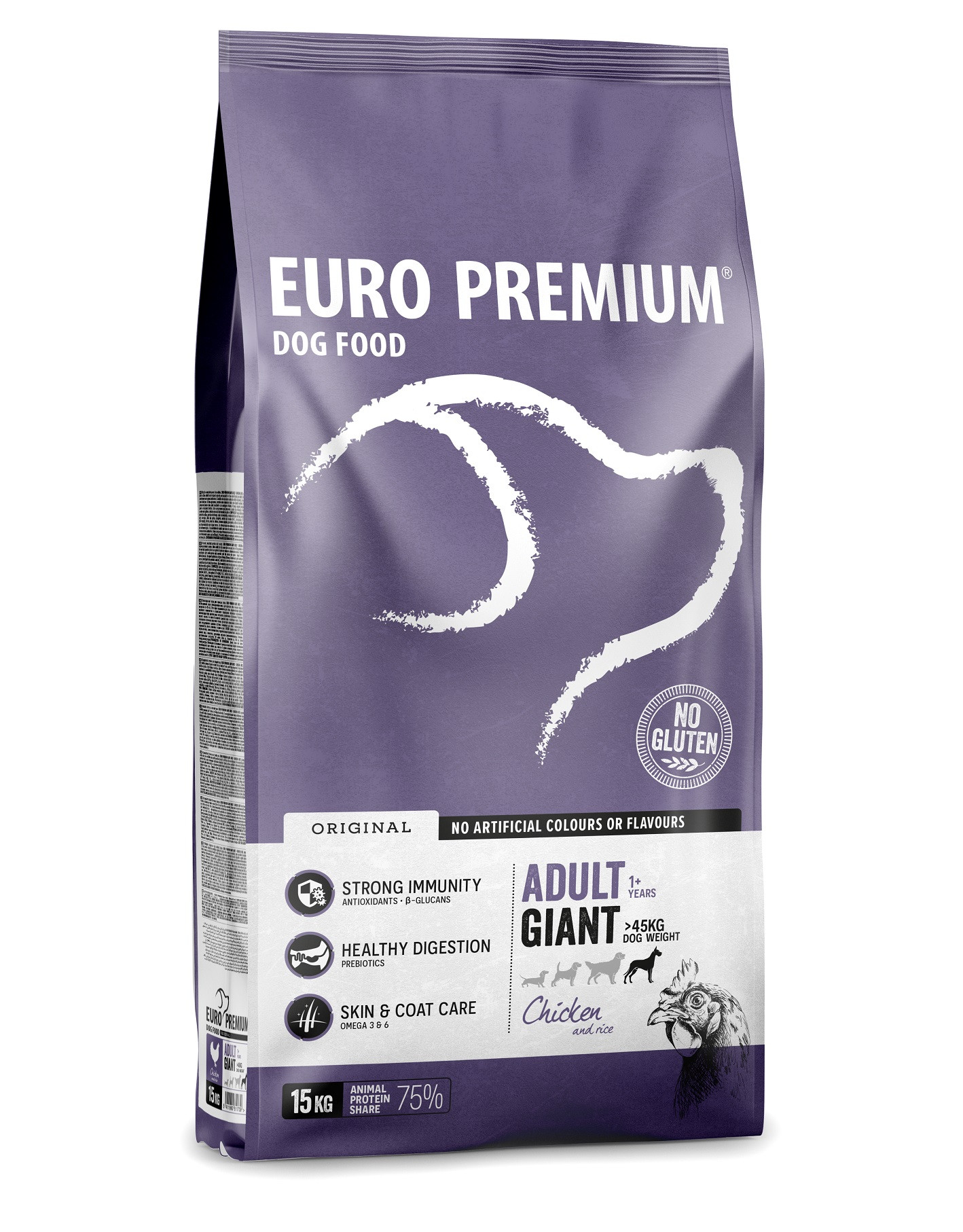 Euro Premium Adult Giant au poulet riz pour chien