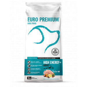 Euro Premium Grainfree Adult High Energy+ au poulet & aux pommes de terre pour chien