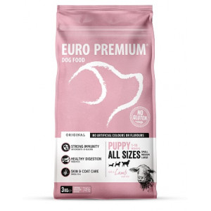 Euro Premium Puppy à l'agneau et au riz pour chiot 2 x 3 kg
