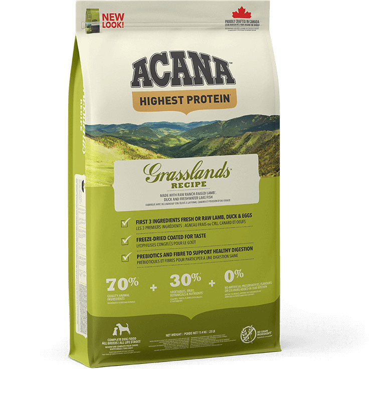 Acana Highest Protein Grasslands pour chien