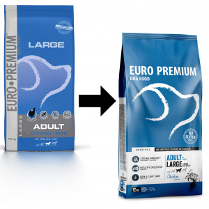 Euro Premium Adult Large au poulet & riz pour chien