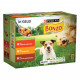 Purina Bonzo (Friskies) au bœuf, au poulet, à l'agneau en sachets pâtée en gelée pour chien