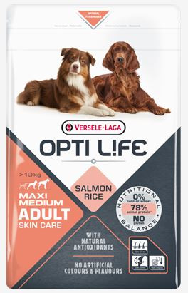 Opti Life Chien Adulte Peau Sensible Medium/Maxi, saumon et riz