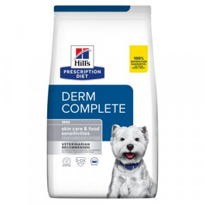 Hill's Prescription Derm Complete Mini pour chien 6 kg + gratuit (3 x 370g) Derm Complete