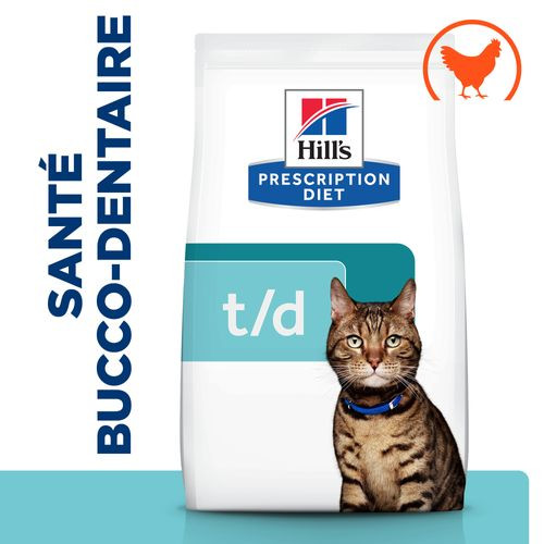 Hill's Prescription T/D Dental Care au poulet pour chat