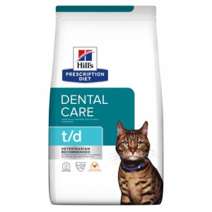 Hill's Prescription Diet T/D Dental au poulet pour chat 3 x 3 kg