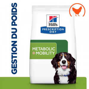 Hill's Prescription Metabolic+Mobility Weight+Joint au poulet pour chien