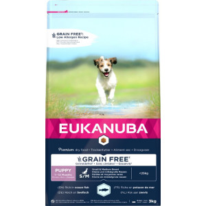 Eukanuba Puppy & Junior S/M graanvrij zeevis hondenvoer