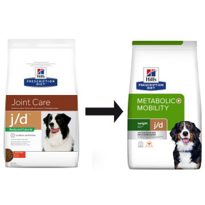 Hill's Prescription Diet J/D Metabolic+Mobility au poulet pour chien