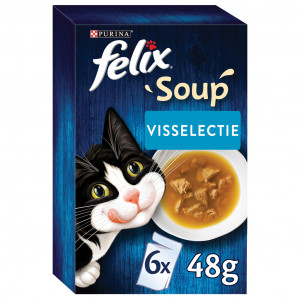 Felix Soup Original Selection de Poissons pour chat (6x48g) 4 x (6 x 48 g)